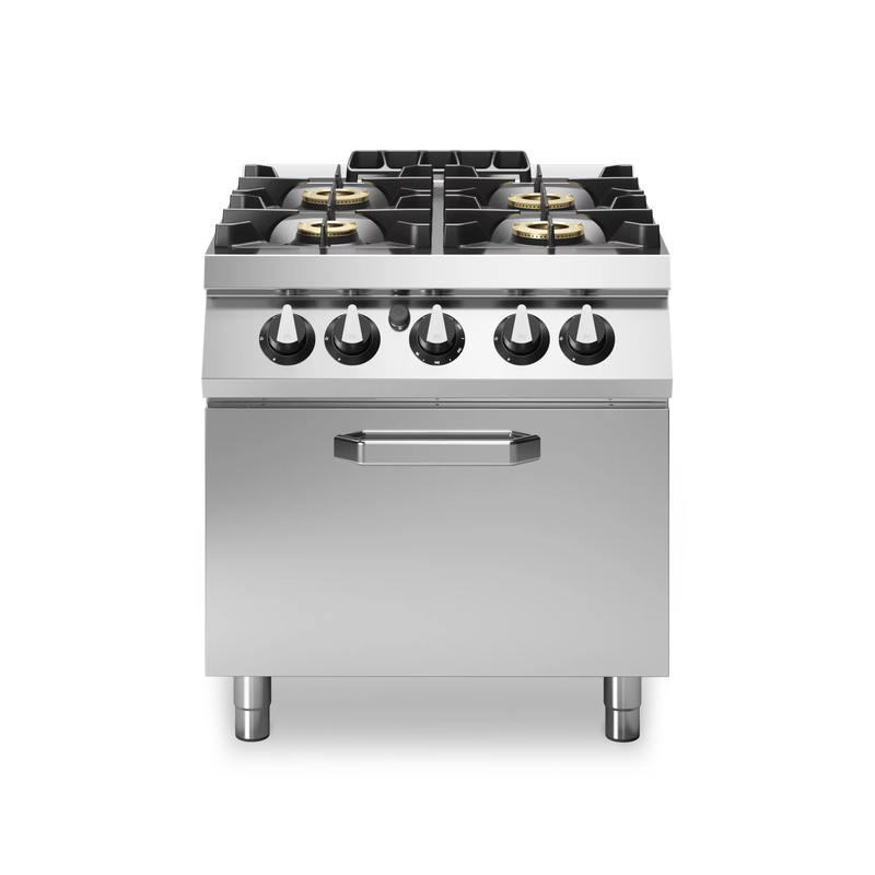 R90/80CFG Gas cooker with printed top, 4 burners, gas oven