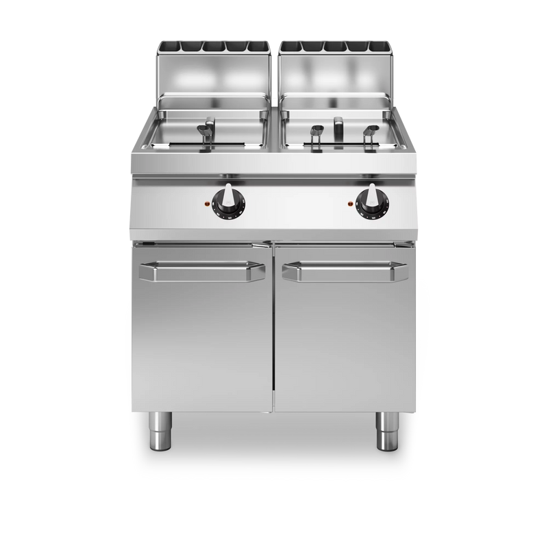 R90/80FRGL/2V17/P Gas fryer, 2 tanks 17+17 litres