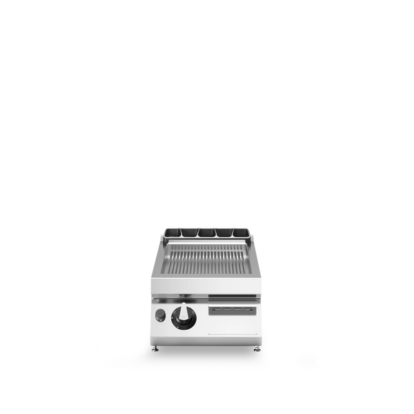 R70-40FTG-R-T Gas fry top, ribbed mild steel plate