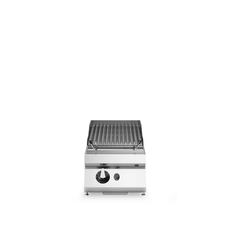 R70-40GRLI-T Lava stone grill, 1 stainless steel cooking zone