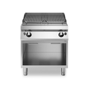 R70-80GRLG-A Lava stone grill, 2 stainless steel cooking zones