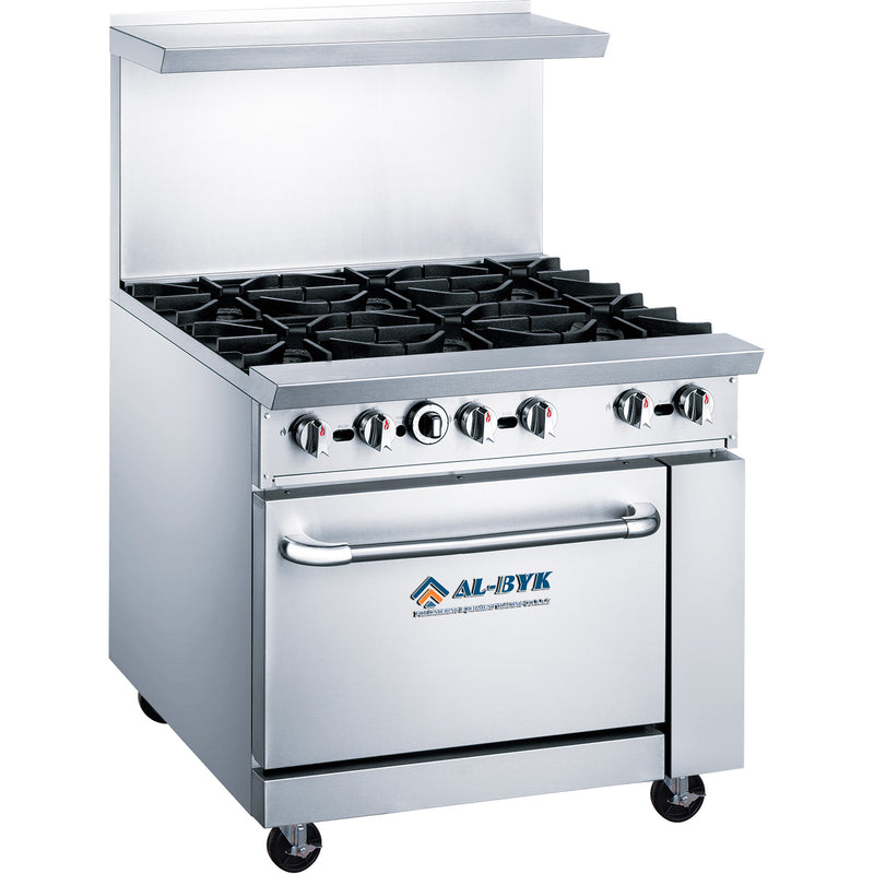 6 Range Gas Cooker with Oven