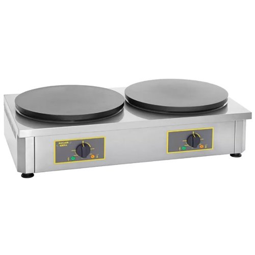 Double and professional electric crepe maker – 2 plates of Ø400 mm